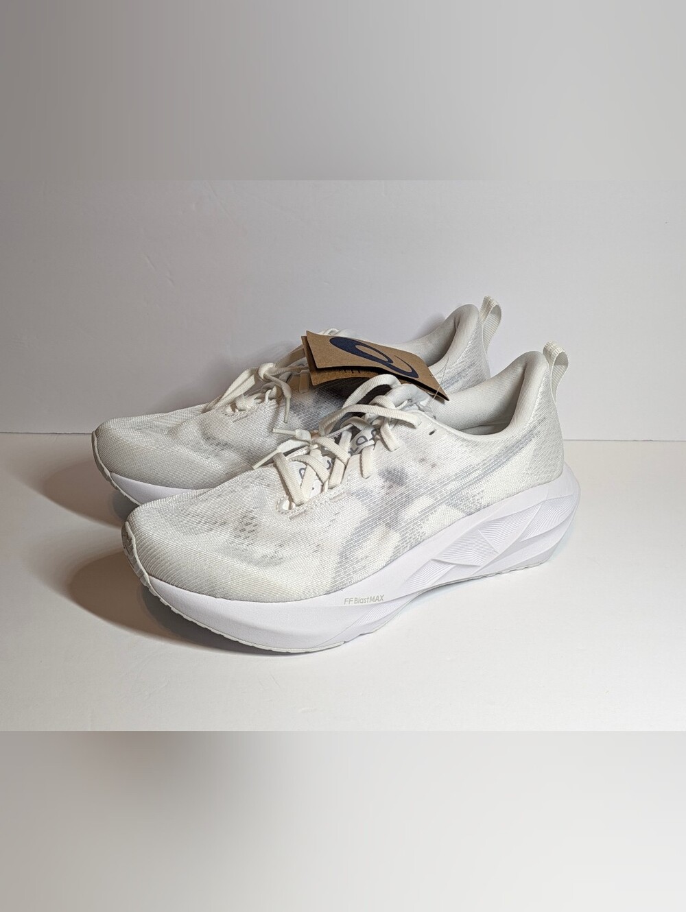 ASICS Novablast 5 White Piedmont Grey (1012N765) Women's Running Shoe Size 9.5